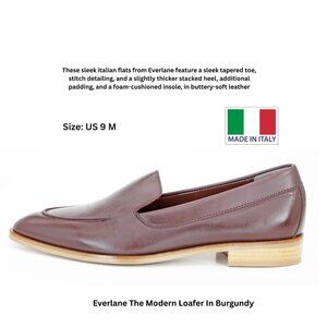 Everlane The Modern Loafer In Burgundy